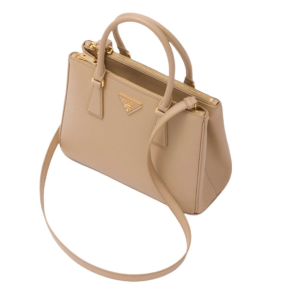 Prada Galleria Medium Bag Handbag Saffiano Leather Sand Beige brand new!